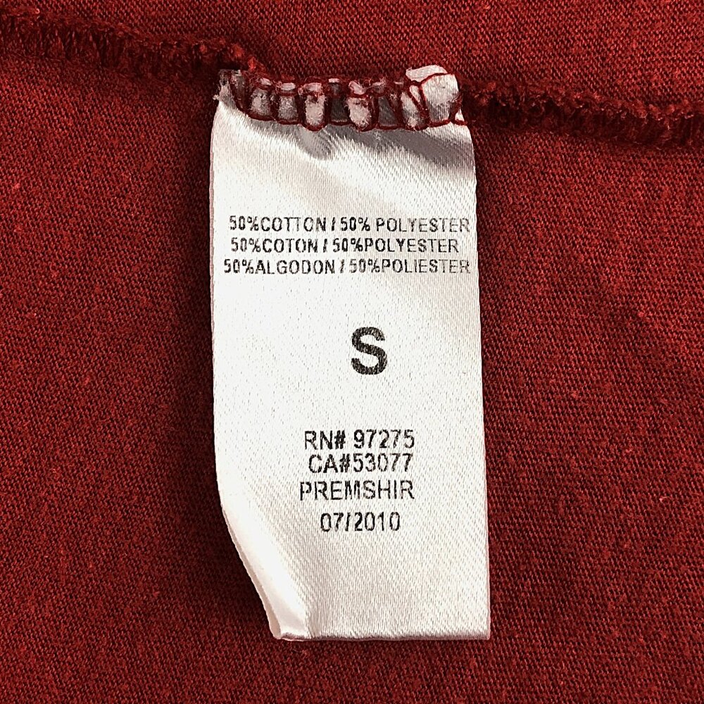 Fox Racing Red V-Neck Graphic Tee Shirt Slim Fit Cotton/Polyester Blend Size S - Picture 10 of 11